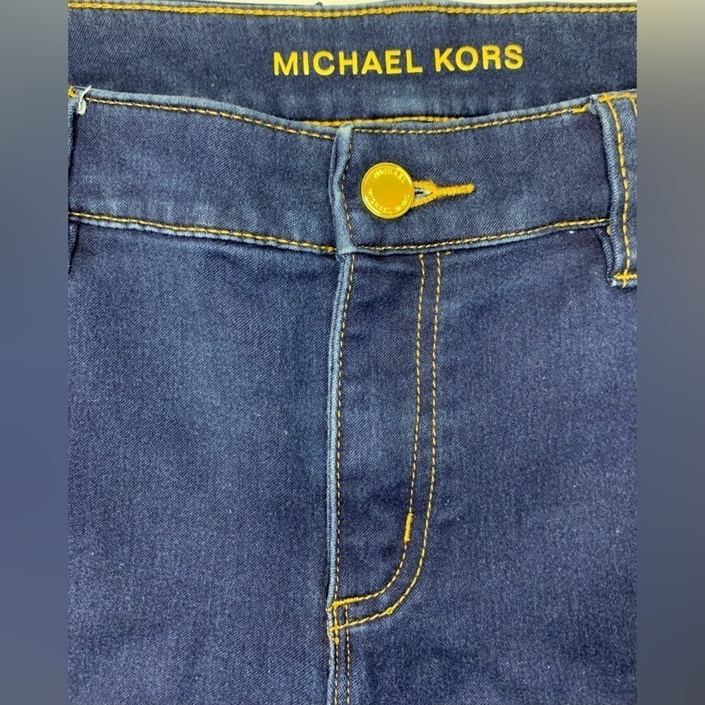 Micheal Kors Women’s Selma High Rise Dark Wash Skinny Straight Jeans Siz… - Picture 9 of 10